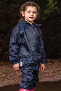 Produktfoto Result Kinder Regenkombi mit Tragebeutel zum Einrollen und Reflektoren