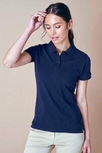 Produktfoto Henbury Damen Polohemd aus Baumwolle mit schmalem Kragen