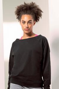 Produktfoto Skinnifit Slounge Damen Sweatshirt mit weitem Ausschnitt