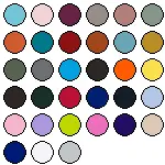 lieferbare Farben für AR035