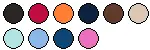 lieferbare Farben für AR055