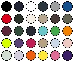 lieferbare Farben für BCPU424