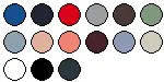 lieferbare Farben für BCPU427