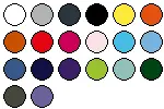 lieferbare Farben für BCPW440