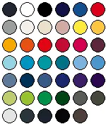lieferbare Farben für BCTW02T
