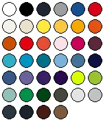 lieferbare Farben für BCTW04T
