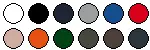lieferbare Farben für BCTW06T