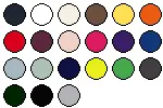 lieferbare Farben für BCWU33B