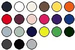 lieferbare Farben für BCWW34B