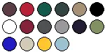 lieferbare Farben für BYBB010
