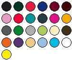 lieferbare Farben für CB10