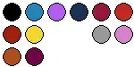 lieferbare Farben für CB486