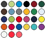 lieferbare Farben für CN100