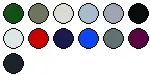 lieferbare Farben für HRM201