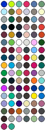 lieferbare Farben für JH001