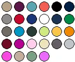 lieferbare Farben für L03582