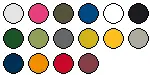lieferbare Farben für MB070