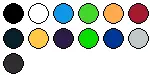 lieferbare Farben für TR10B