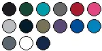 lieferbare Farben für W101