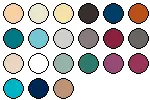 lieferbare Farben für XF309D
