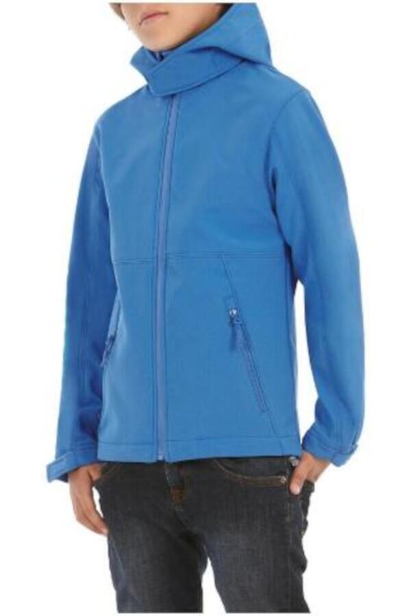 Produktansicht: B&C gefütterte Kinder Softshelljacke mit abnehmbarer Kapuze Produktansicht: B&C gefütterte Kinder Softshelljacke mit abnehmbarer Kapuze