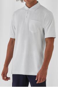 Produktfoto B&C Safran Pique Poloshirt mit Tasche für Damen und Herren