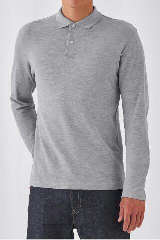 Produktansicht: B&C Unisex Langarm Poloshirt bis 4XL