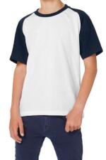 Produktfoto . B&C Kinder Baseball T Shirt mit Raglan-Ärmeln Produktfoto B&C Kinder Baseball T Shirt mit Raglan-Ärmeln