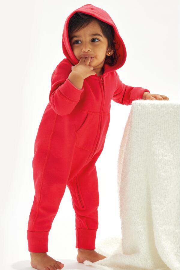 Produktansicht: Babybugz weicher Baby Sweatanzug mit Kapuze Produktansicht: Babybugz weicher Baby Sweatanzug mit Kapuze