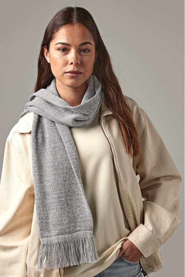 Produktansicht: Beechfield Classic Strickschal mit Fransen