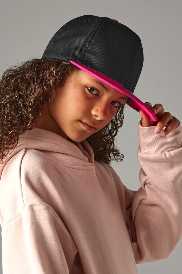 Produktansicht: Beechfield cooles Kinder Snapback Cap mit flachem Schirm
