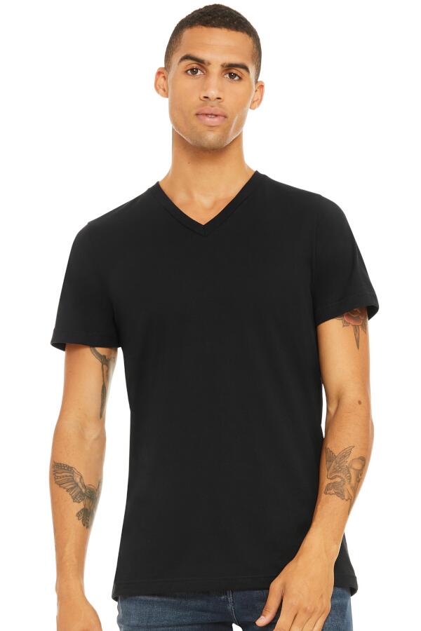 Produktansicht: Canvas Jersey weiches Herren T Shirt mit V Ausschnitt Produktansicht: Canvas Jersey weiches Herren T Shirt mit V Ausschnitt