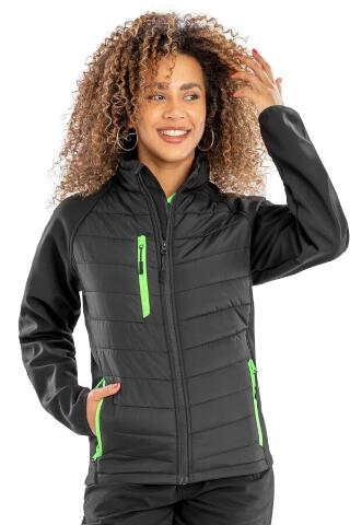 Produktansicht: Result Softshelljacke mit wattiertem Körperteil