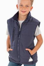 Produktfoto . Result winddichte Kinder Steppweste mit Fleecefutter und Kapuze Produktfoto Result winddichte Kinder Steppweste mit Fleecefutter und Kapuze