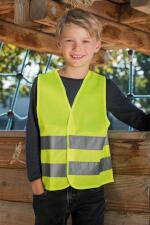 Produktfoto . Classic Kinder Sicherheitswarnweste mit Packtasche Produktfoto Classic Kinder Sicherheitswarnweste mit Packtasche