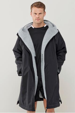 Produktansicht: F+H lange Unisex Sportjacke mit Teddyfell Produktansicht: F+H lange Unisex Sportjacke mit Teddyfell