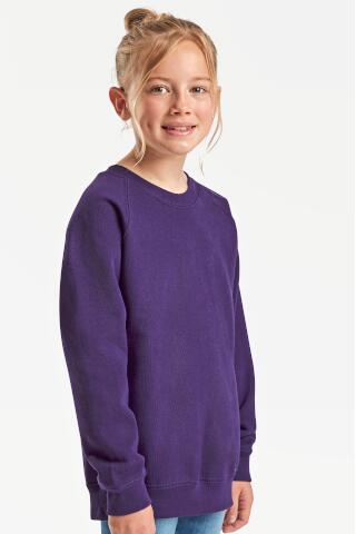 Produktansicht: Fruit of the Loom Kinder Sweatpulli aus Belcoro Garn mit Raglan Ärmeln