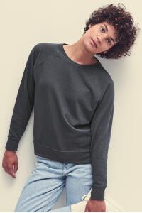 Produktfoto Fruit of the Loom tailliertes leichtes Damen Raglan Sweatshirt