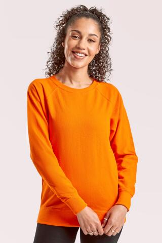 Produktansicht: Fruit of the Loom tailliertes leichtes Damen Raglan Sweatshirt