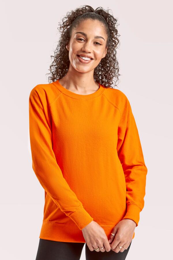 Produktansicht: Fruit of the Loom tailliertes leichtes Damen Raglan Sweatshirt
