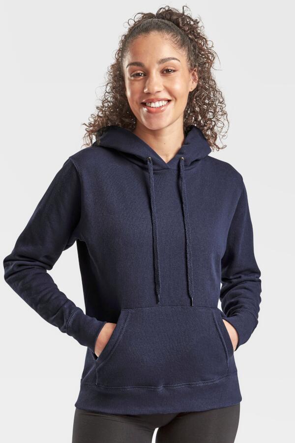 Produktansicht: Fruit of the Loom günstiger Damen Sweatpulli mit Kapuze Produktansicht: Fruit of the Loom günstiger Damen Sweatpulli mit Kapuze