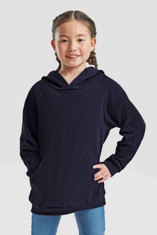 Produktansicht: Fruit of the Loom leichtes Kinder Kapuzen Sweatshirt mit Raglan-Ärmeln Produktansicht: Fruit of the Loom leichtes Kinder Kapuzen Sweatshirt mit Raglan-Ärmeln
