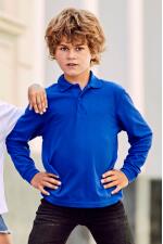 Produktfoto Fruit of the Loom Kinder Langarm Poloshirt - 60 Grad waschbar