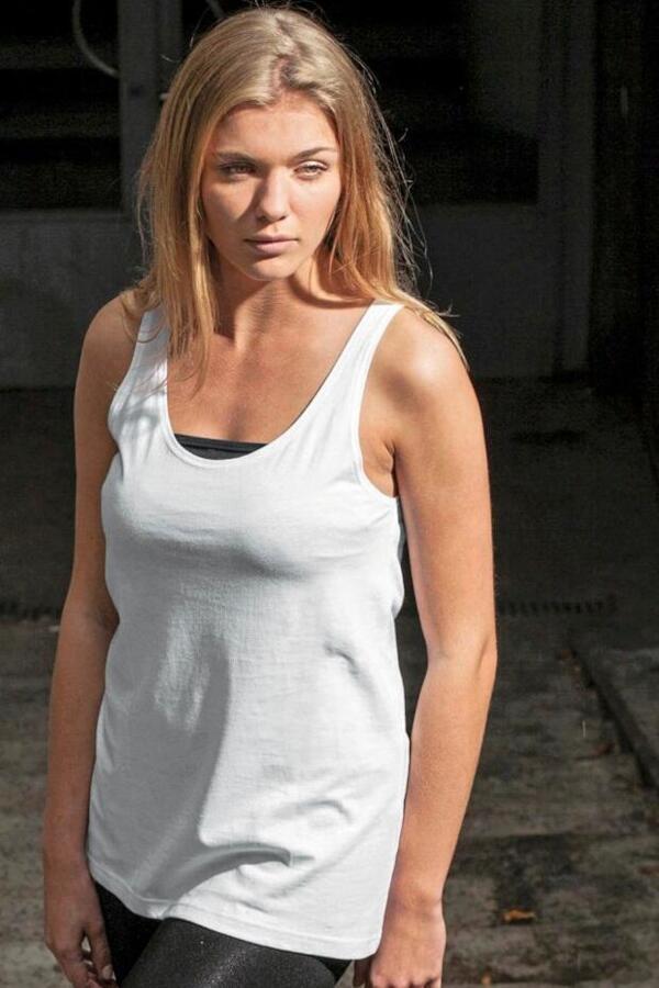Produktansicht: Build Your Brand weit und lang geschnittes Damen Tank Top Produktansicht: Build Your Brand weit und lang geschnittes Damen Tank Top