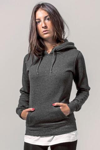 Produktansicht: Build Your Brand langes Damen Kapuzensweatshirt