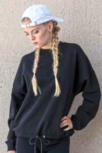 Produktfoto BYB weites Damen Sweatshirt mit Kordel am Saum