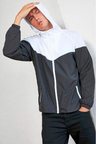 Produktansicht: BYB kontrastfarbige Unisex Windjacke