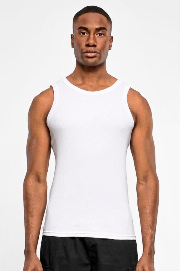 Produktansicht: BYB Herren Tankshirt aus dickem Baumwoll-Stoff