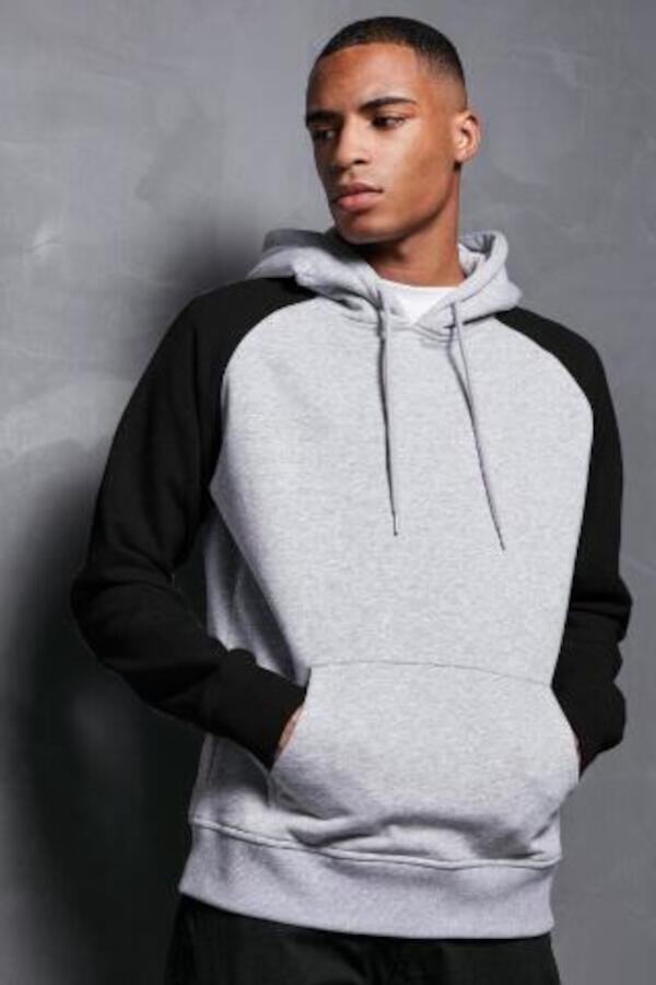 Produktansicht: BYB Basic Raglan Hoodie für Männer