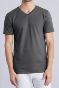 Produktfoto Gildan Premium Herren Kurzarm T Shirt mit V Ausschnitt